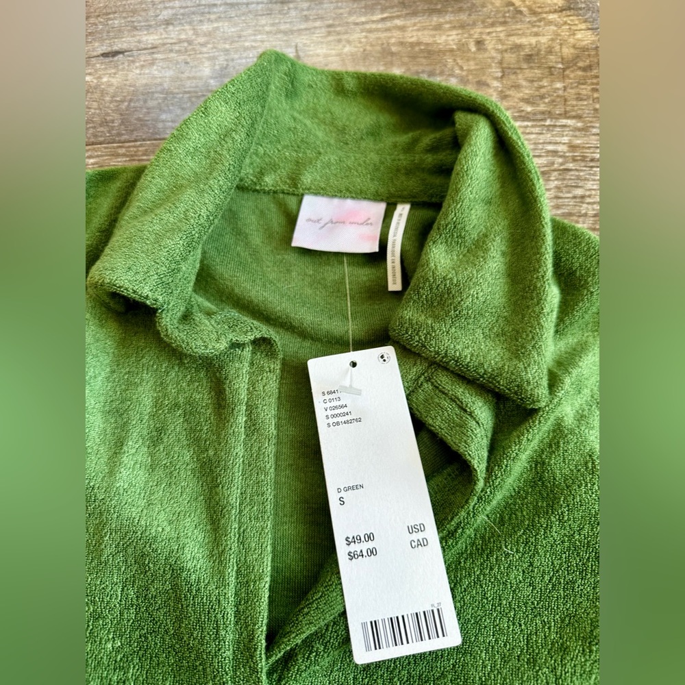 Urban Outfitters long sleeve collared fleece shirt